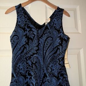 Onyx Nite Shiny Paisley Tank